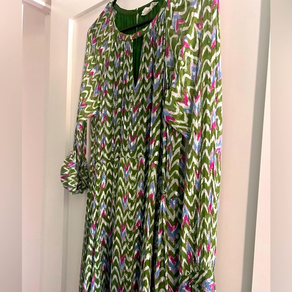 Roller Rabbit Olivia Ikat Chifon Women’s maxi dress size XS. New - Picture 10 of 12